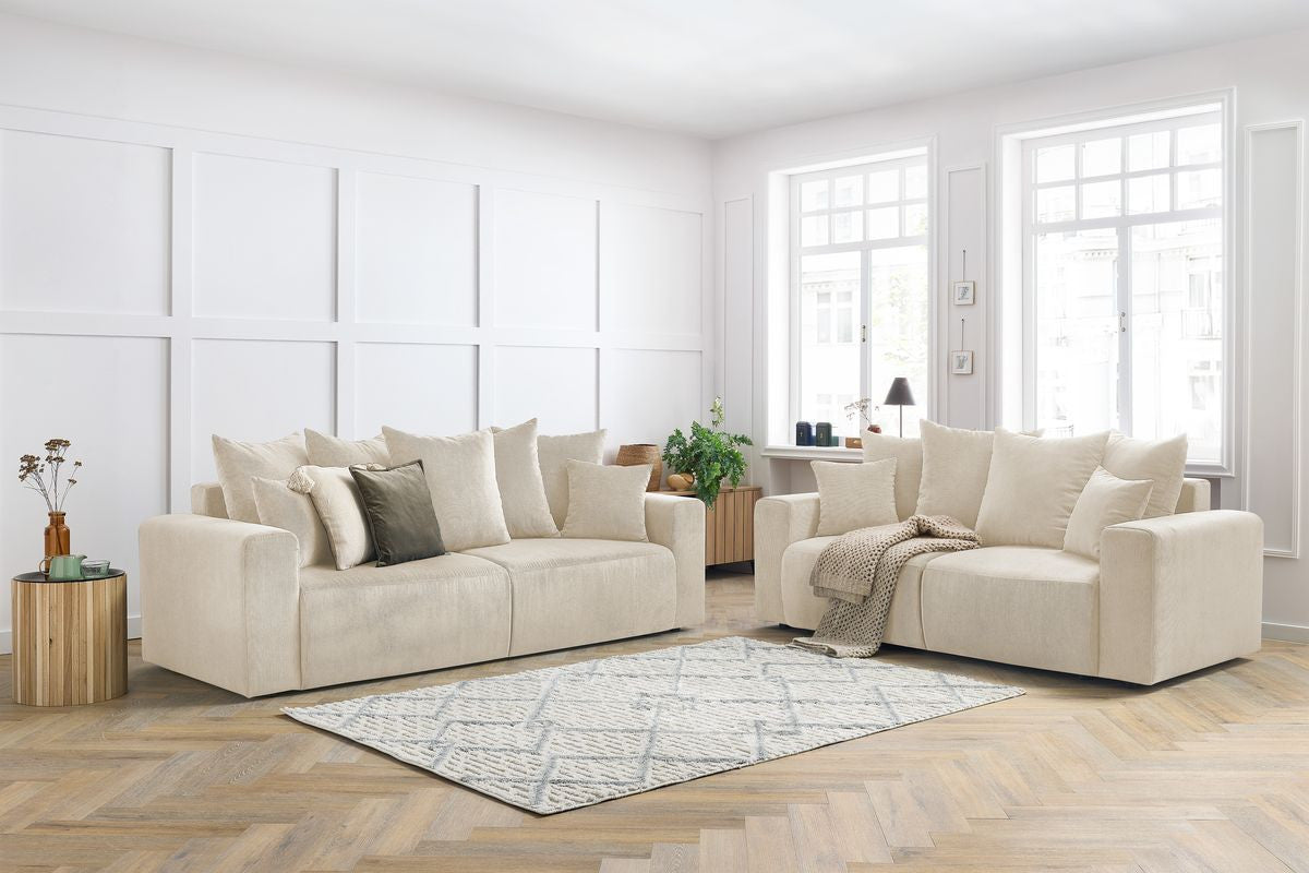 Zestaw Sofa nierozkładany 3+2-osobowymi ENVY sztruks