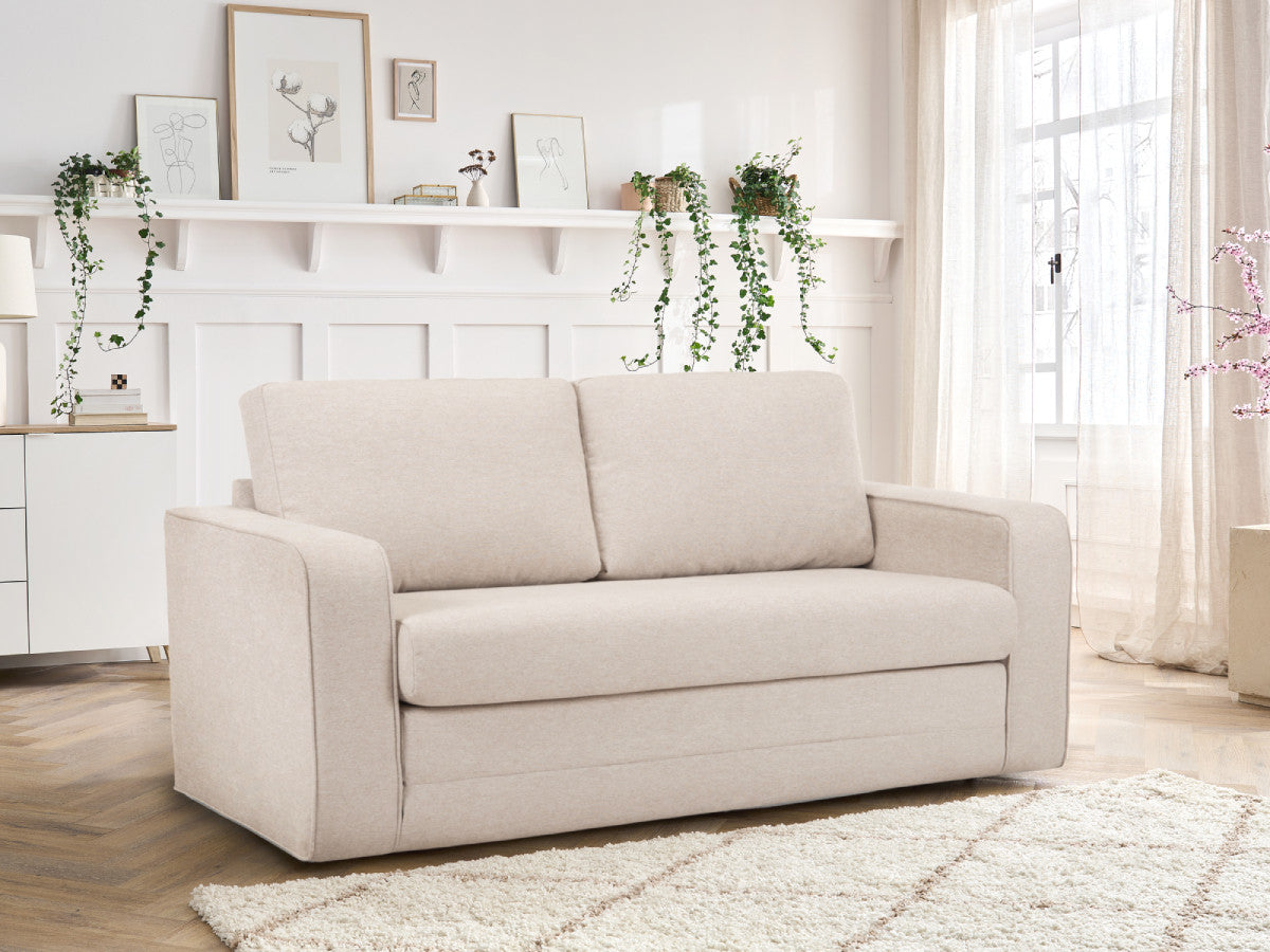 Sofa rozkładana rozkładany system piankowy COME tkanina melanżowa