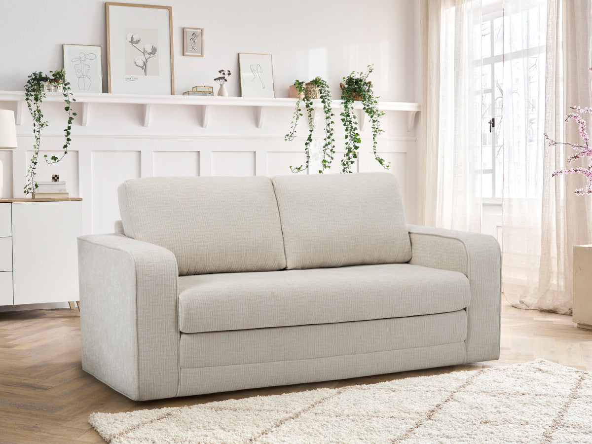 Sofa rozkładana rozkładany system piankowy COME tkanina strukturalna