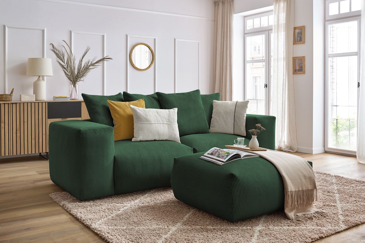 Sofa modułowa nierozkładana VOLTAIRE z pufą