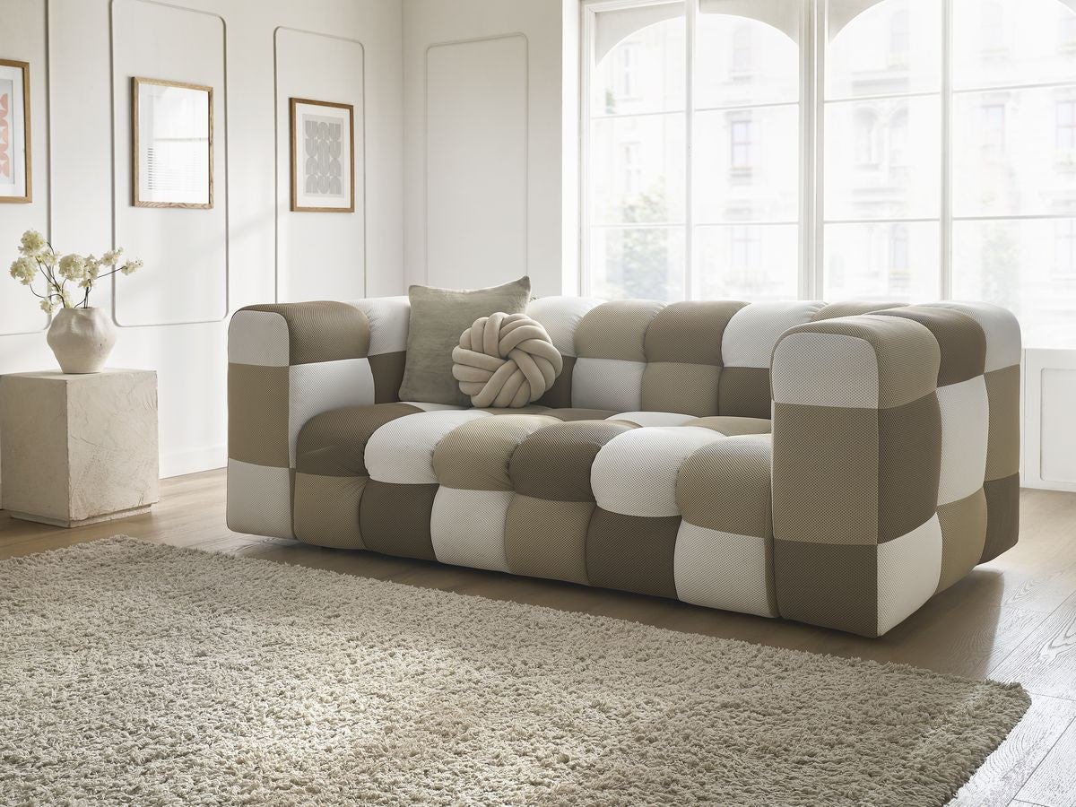 Sofa 3-osobowa nierozkładana CLOUD Edycja limitowana tkanina siateczkowa