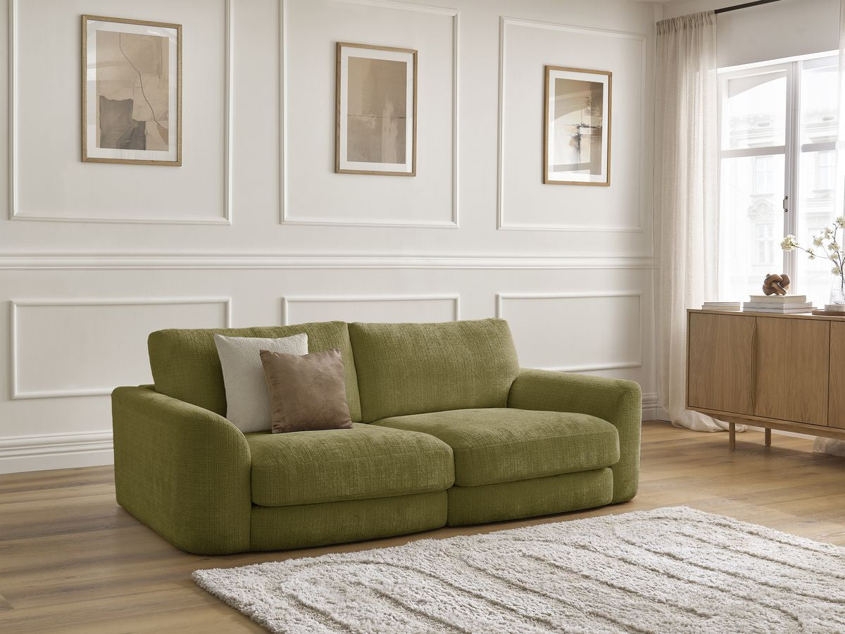 Sofa nierozkładana LEONORE tkanina strukturalna