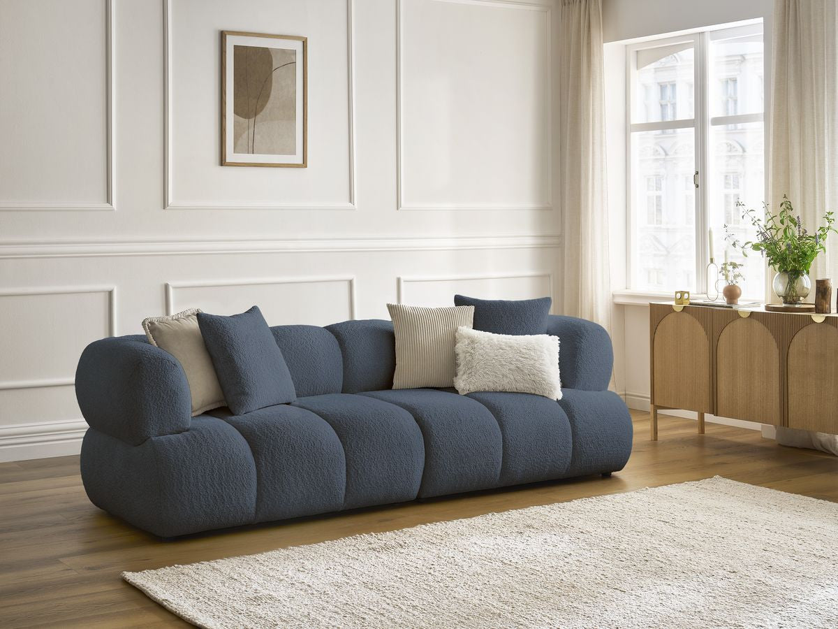 Sofa 3-osobowa nierozkładana PAMIRA tkanina bukla