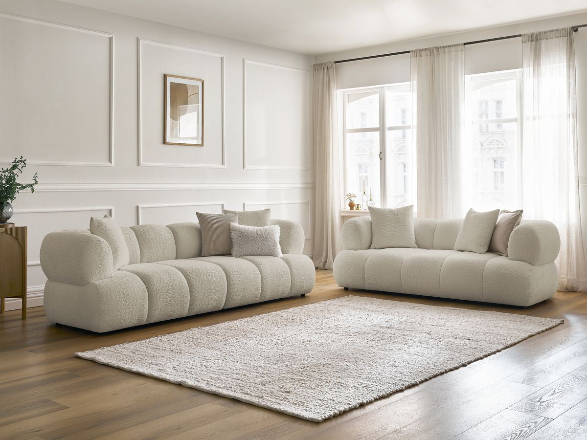 Zestaw Sofa nierozkładany 3+2-osobowymi PAMIRA tkanina bukla