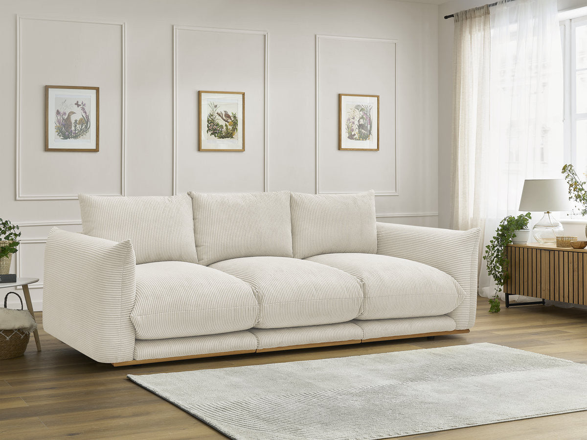 Sofa 3-osobowa nierozkładana ERNEST tkanina sztruks