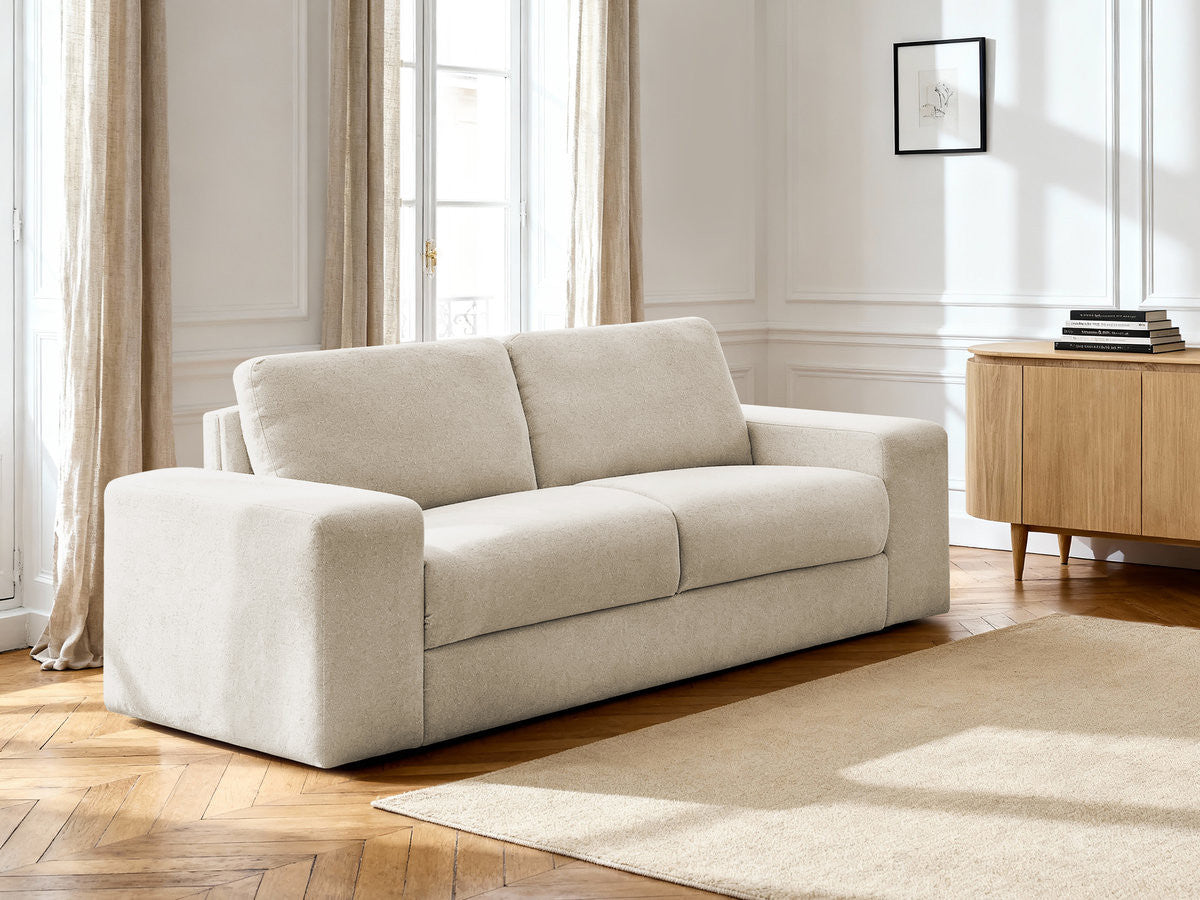 Sofa rozkładana IBIZA z systemem włoskim tkanina strukturalna