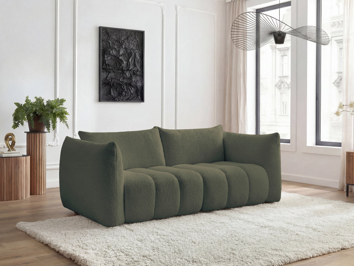 Sofa 3-osobowa nierozkładana AZRA tkanina bukla