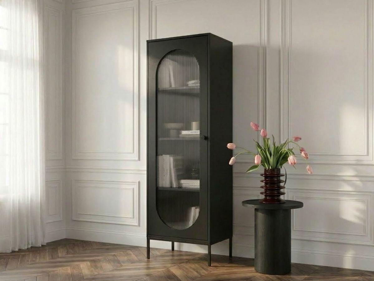 Witryna H.200cm dymione szkło SOHAN