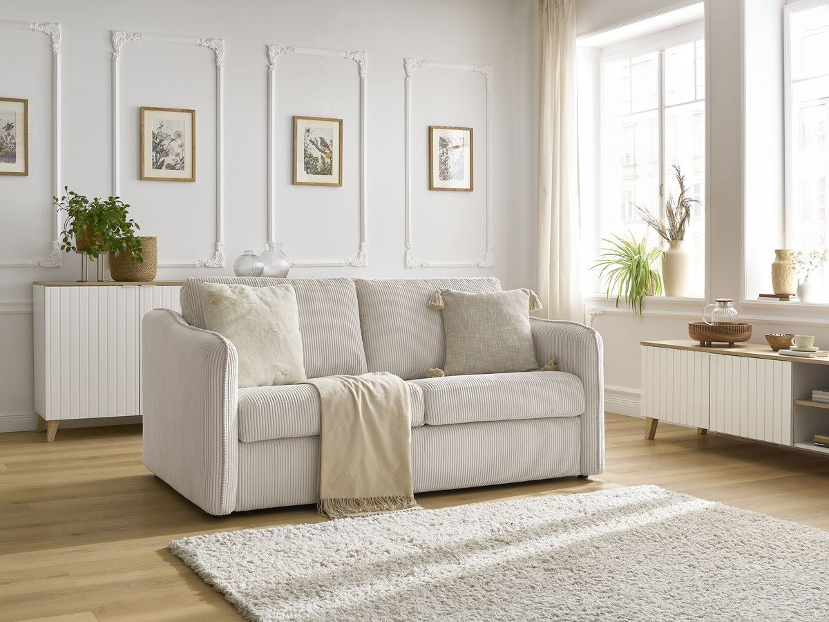Sofa rozkładana LENNY z systemem włoskim 2-skrzydłowym sztruks