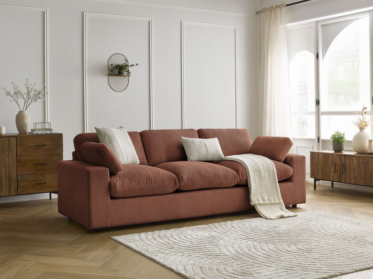 Sofa 3-osobowa nierozkładana BELAIR sztruks