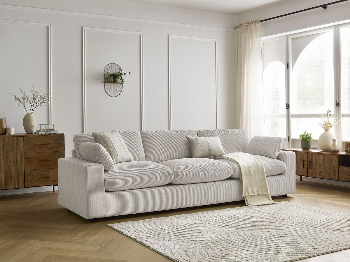 Sofa nierozkładana 4-osobowa BELAIR sztruks