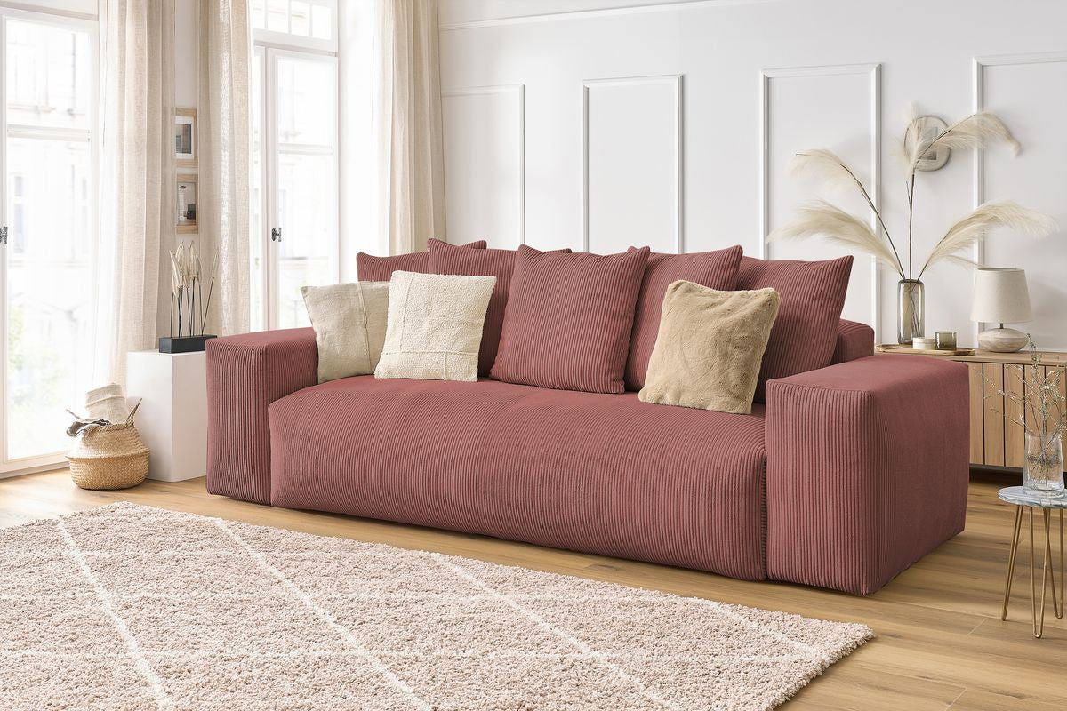 Sofa 3-osobowa nierozkładana VOLTAIRE sztruks