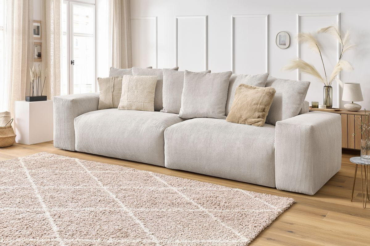 Sofa nierozkładana 4-osobowa VOLTAIRE sztruks