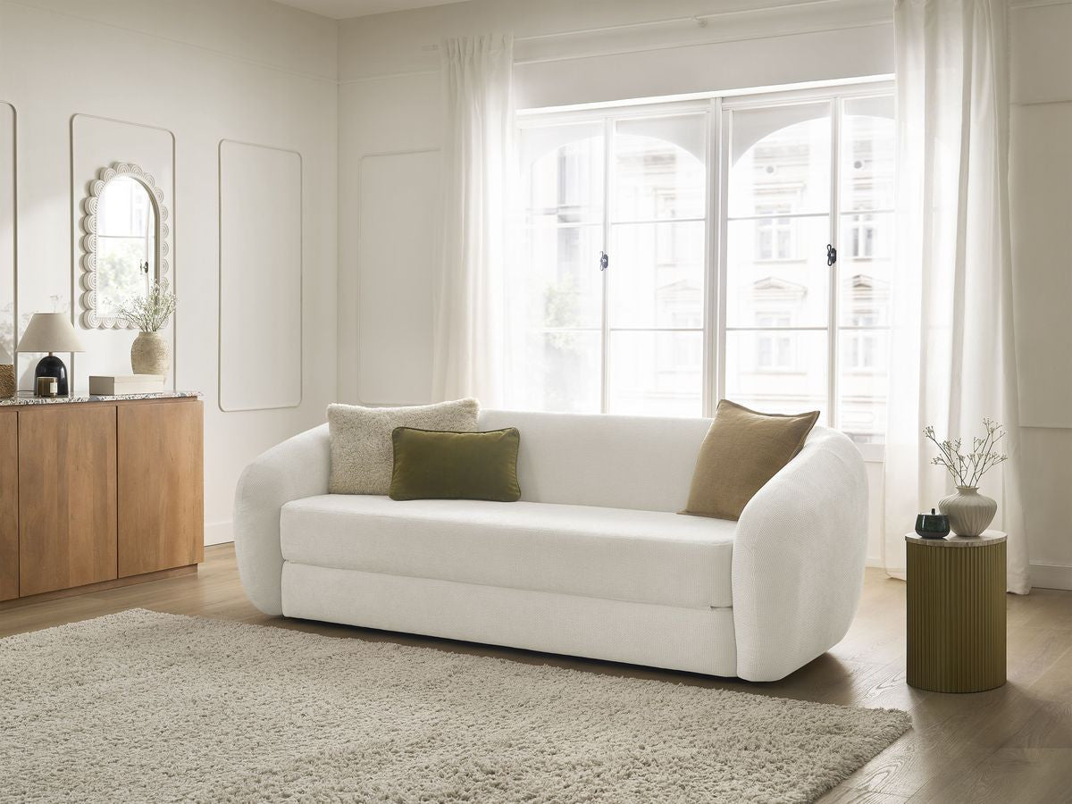 Sofa rozkładana rozkładany system piankowy NEYO gładka tkanina