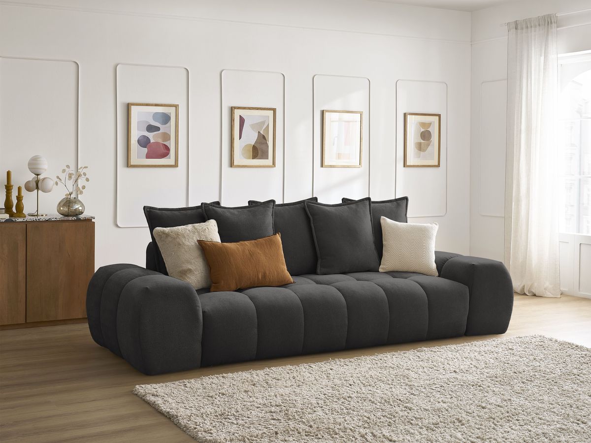 Sofa rozkładana z pojemnikiem EVEREST tkanina strukturalna