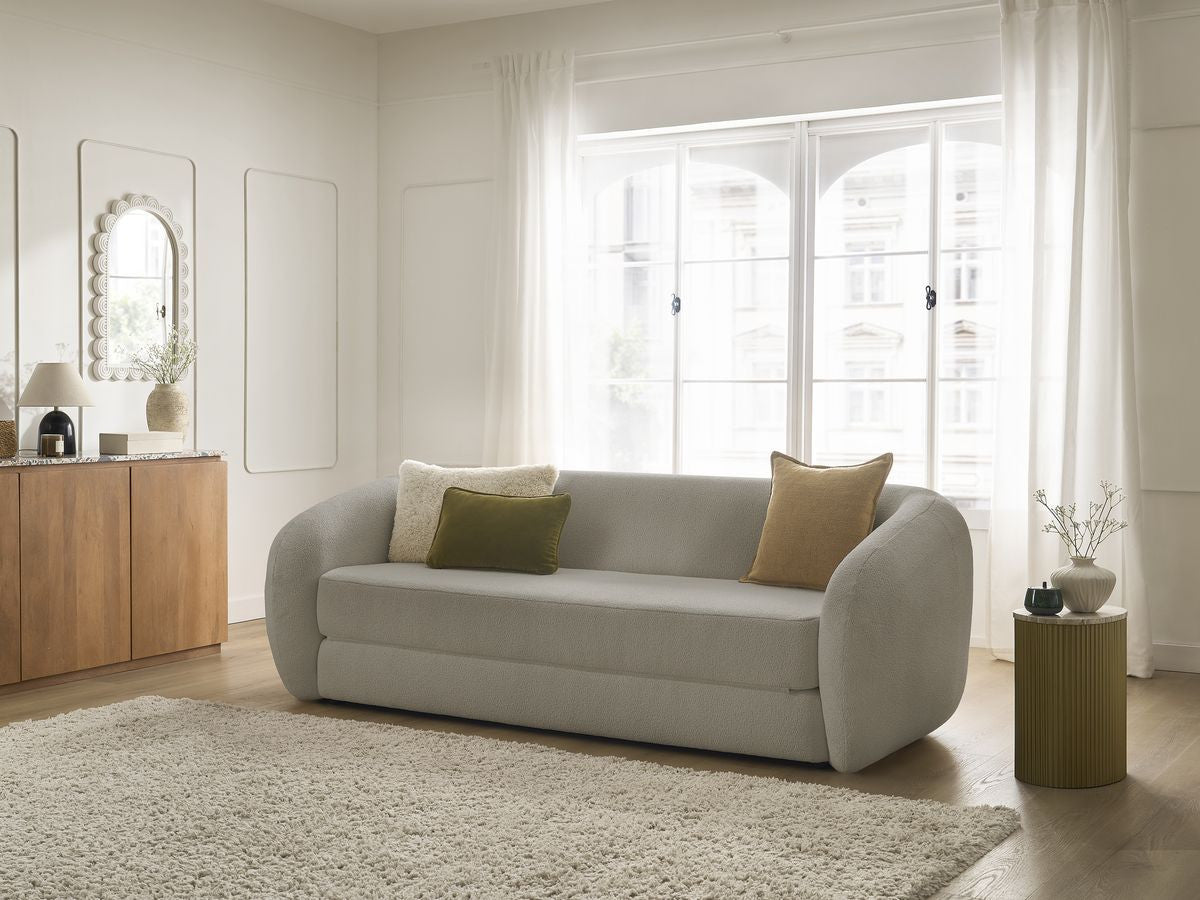 Sofa rozkładana rozkładany system piankowy NEYO tkanina bukla