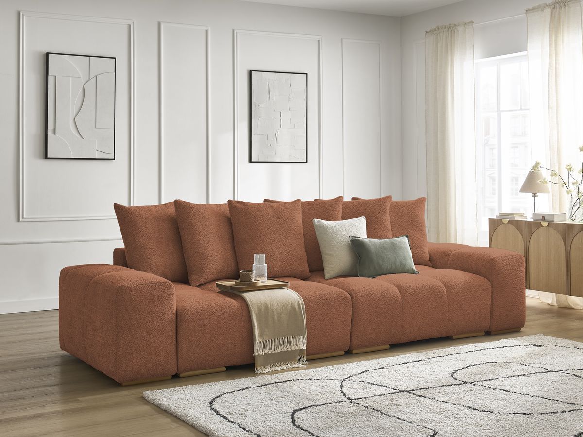 Sofa 3-osobowa nierozkładana ANAKIN tkanina bukla