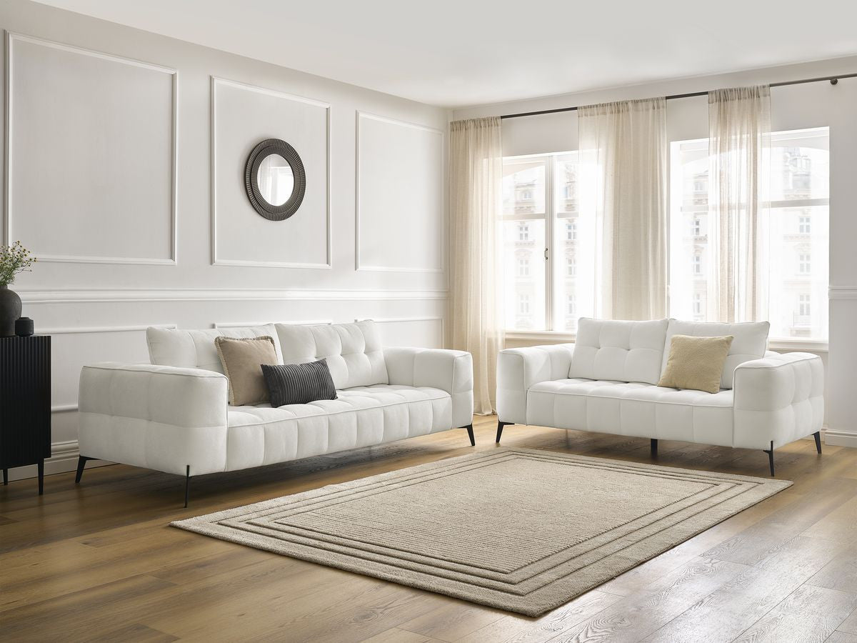 Zestaw Sofa nierozkładany 3+2-osobowymi ANIS tkanina strukturalna