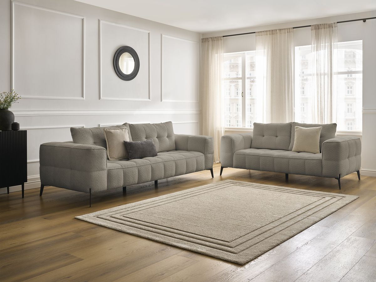 Zestaw Sofa nierozkładany 3+2-osobowymi ANIS tkanina bukla