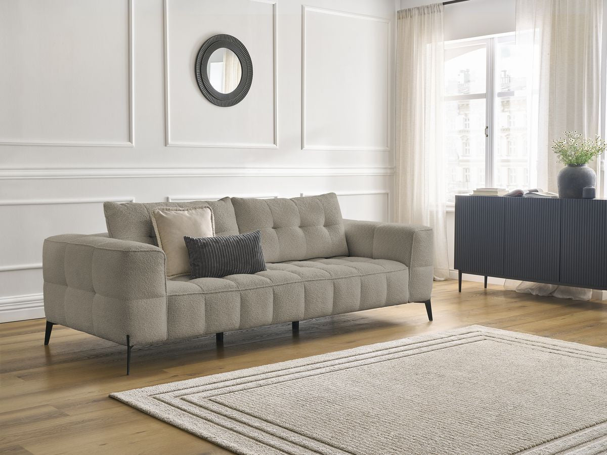 Sofa 3-osobowa nierozkładana ANIS tkanina bukla