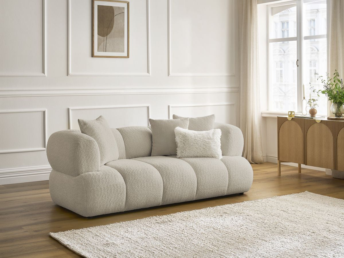 Sofa 2-osobowa nierozkładana PAMIRA tkanina bukla