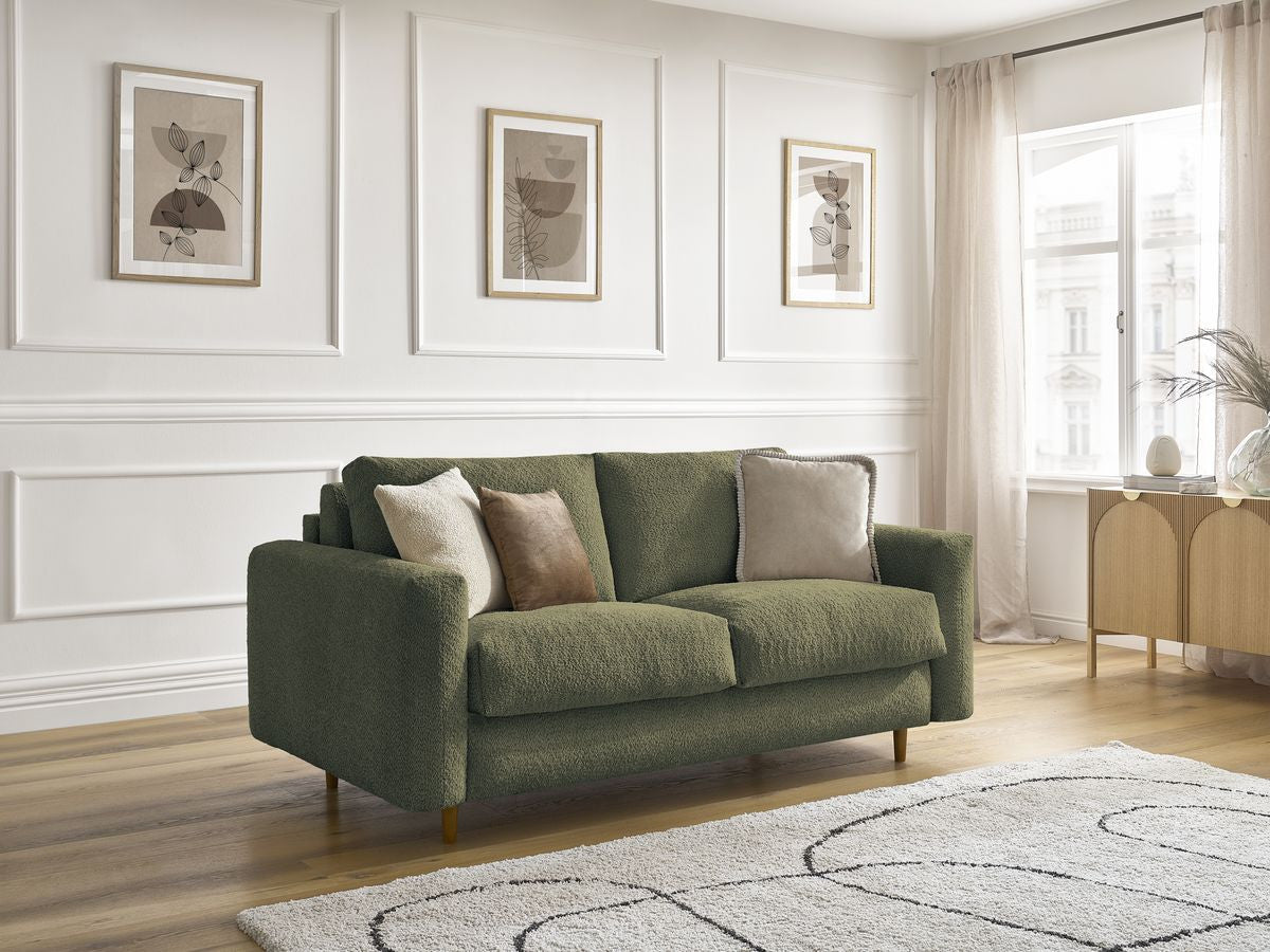 Sofa rozkładana NOUVEAU COCOONE z systemem włoskim tkanina bukla