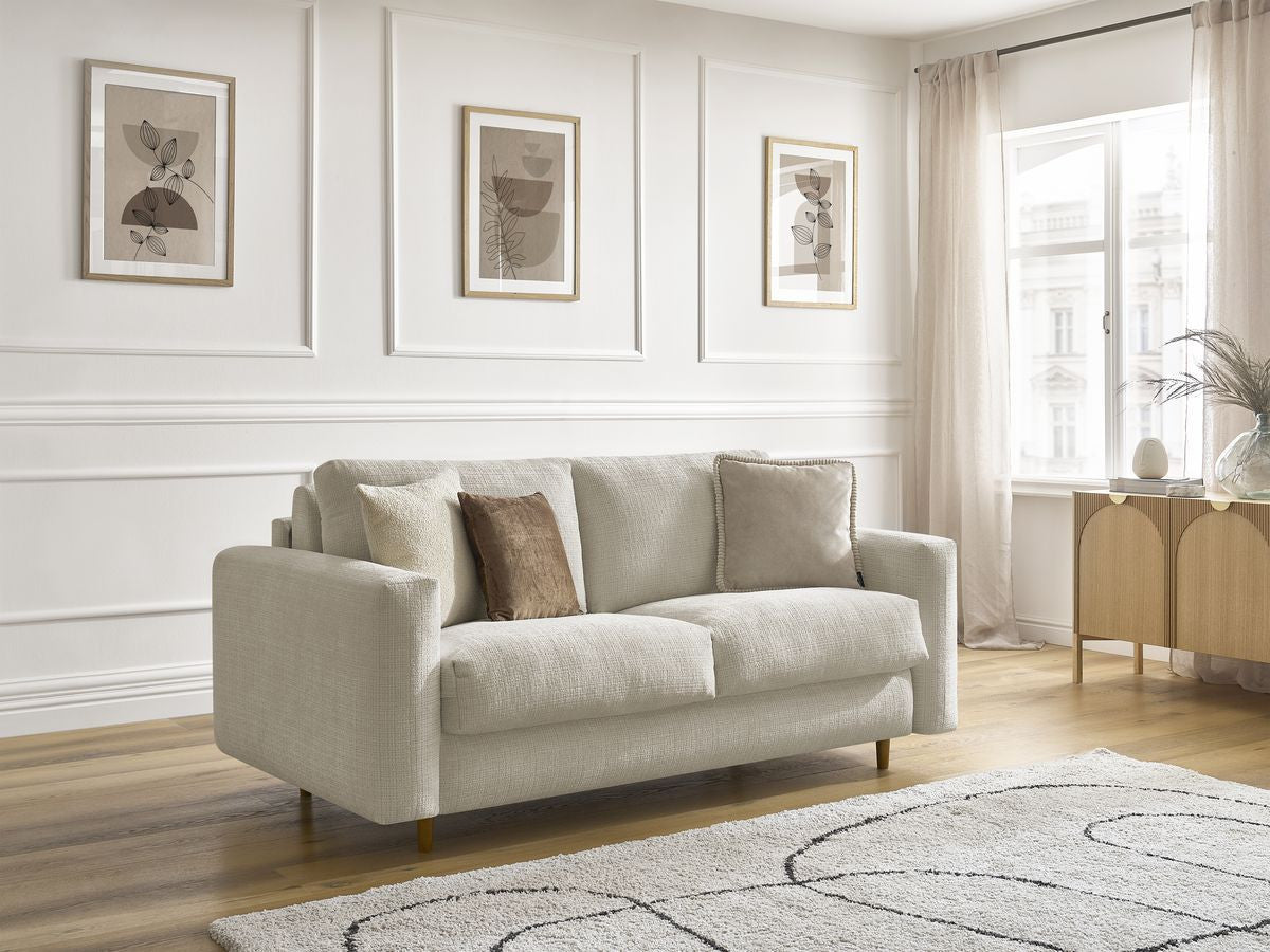 Sofa rozkładana NOUVEAU COCOONE z systemem włoskim tkanina strukturalna
