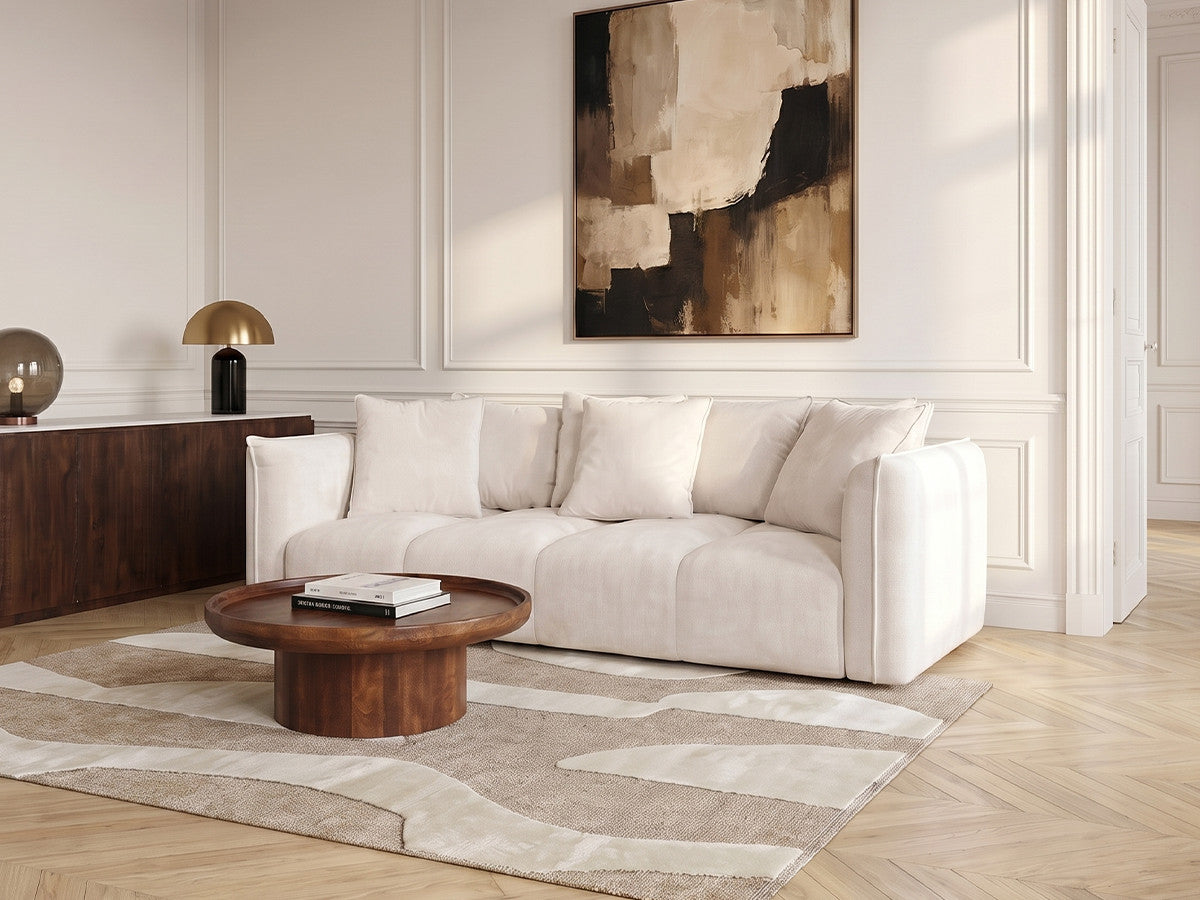 Głęboka sofa prosta 3-osobowa nierozkładana HARLEM